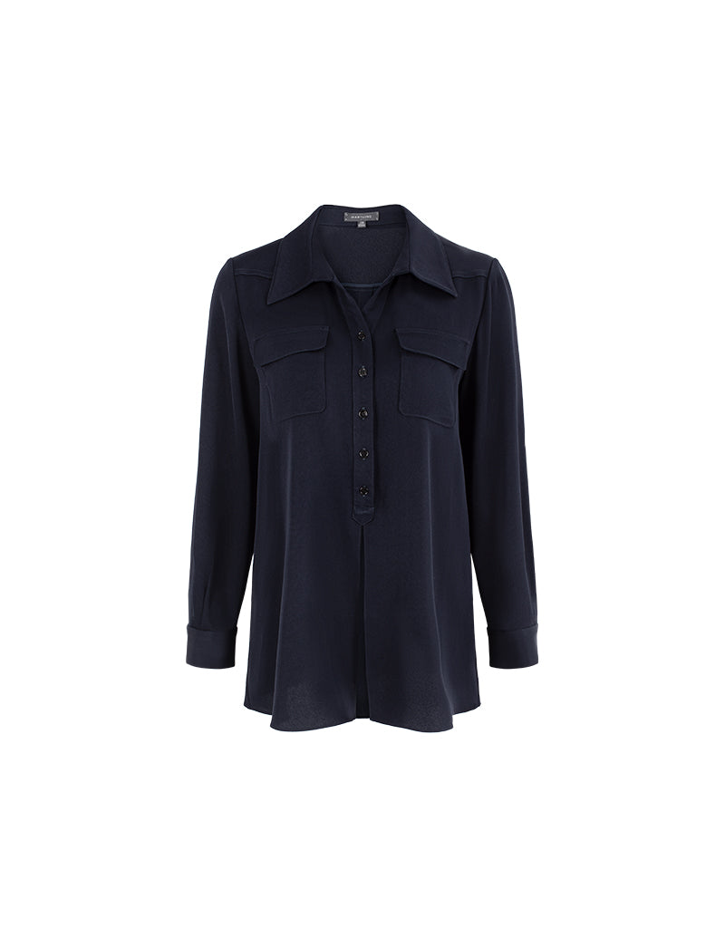 MARYLING Timeless Structured Longline Blouses