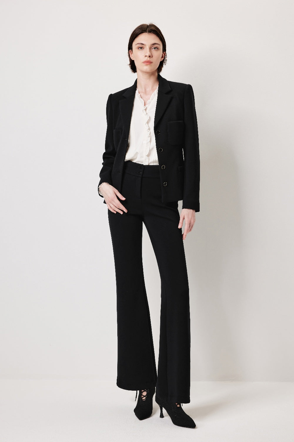 MARYLING Sculpted Cropped Blazers