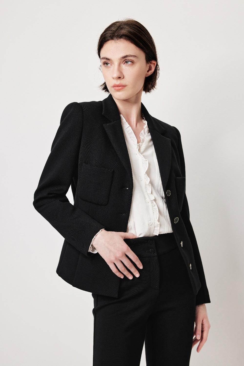 MARYLING Sculpted High-Waisted Trousers