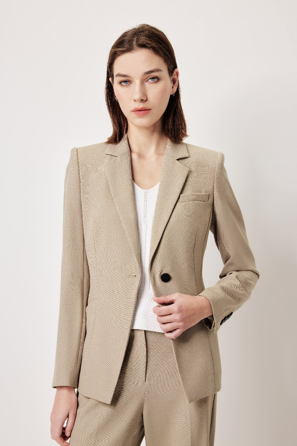 MARYLING Refined Wool Tailored Trousers