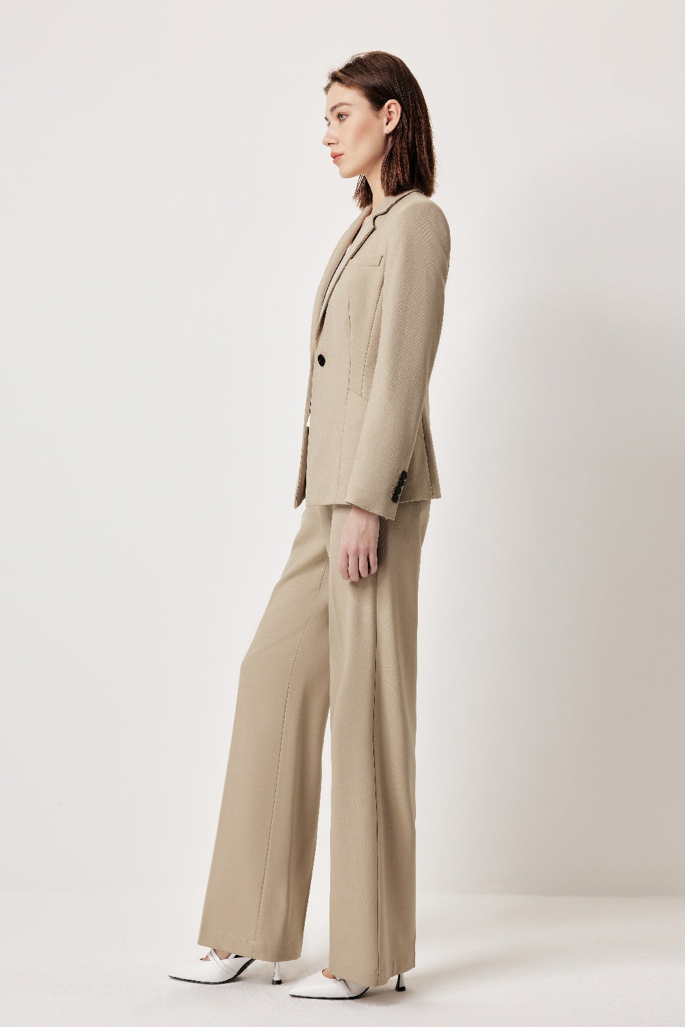 MARYLING Refined Wool Tailored Trousers