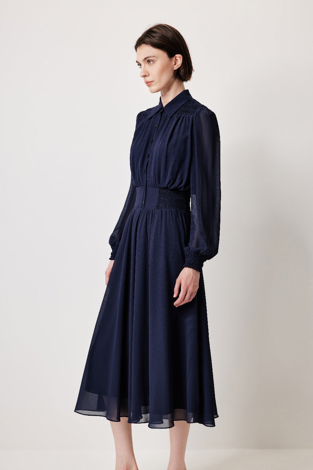 MARYLING Flowing Midnight Silhouette Dresses