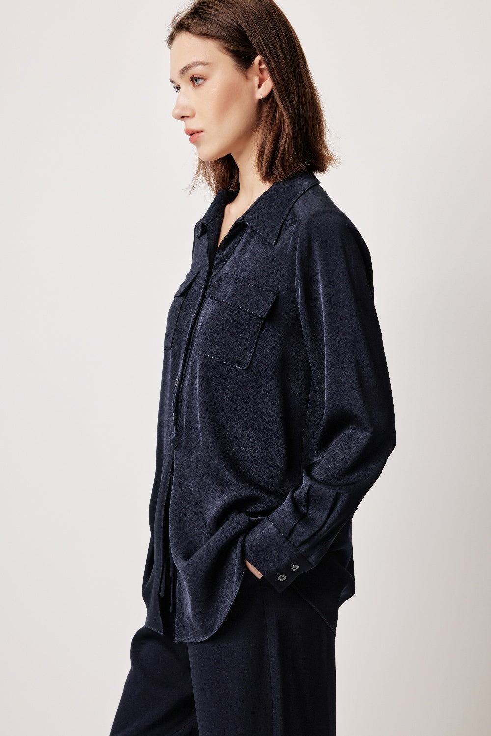 MARYLING Timeless Structured Longline Blouses