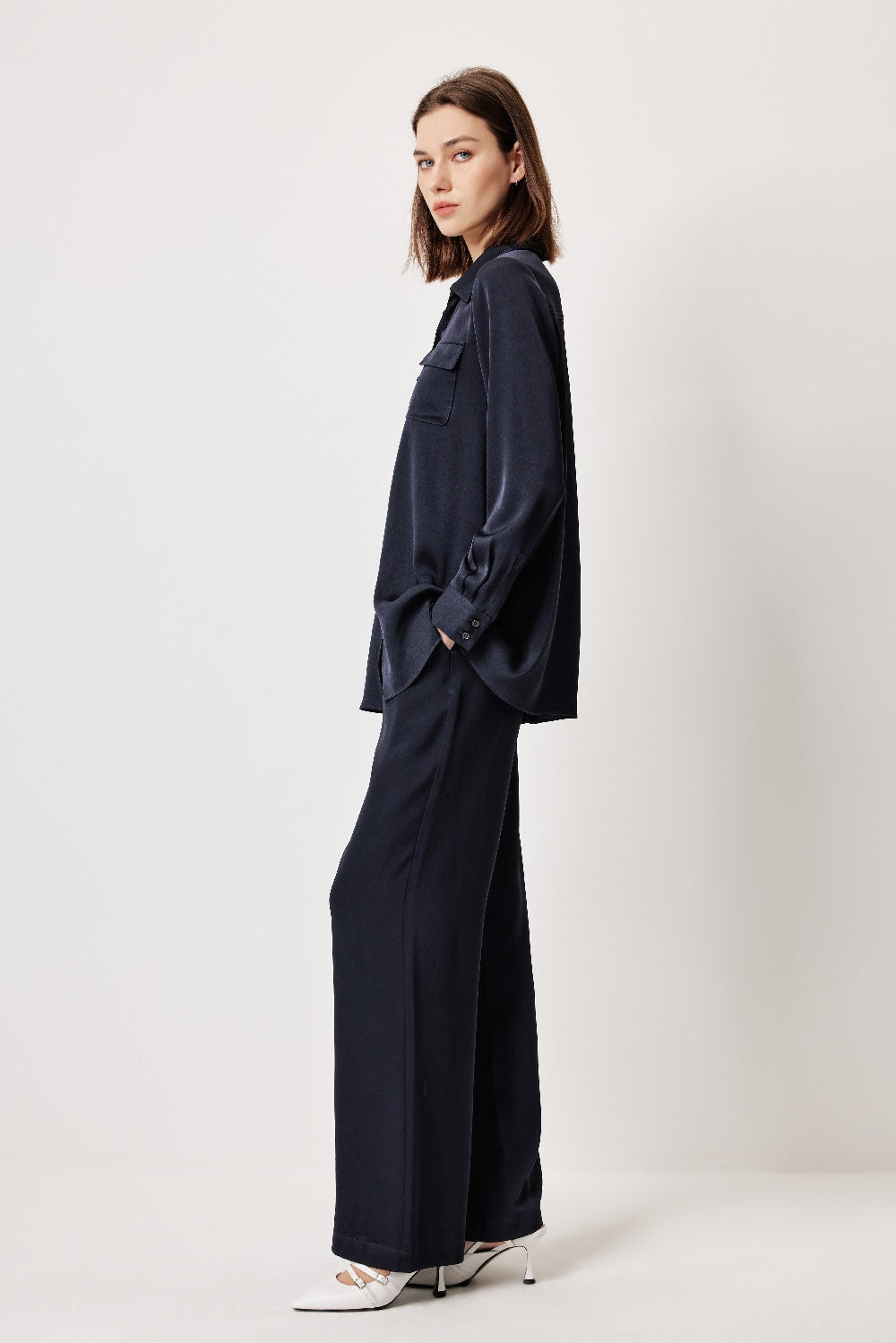 MARYLING Timeless Structured Longline Blouses