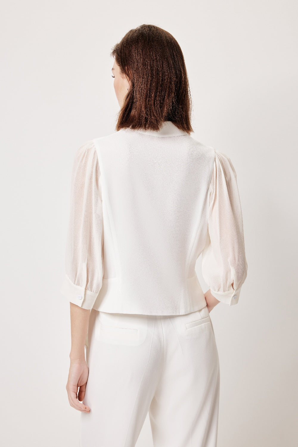 MARYLING Precision-Tailored Wide-Leg Trousers